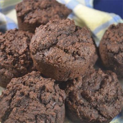 muffins irresistíveis de chocolate duplo
