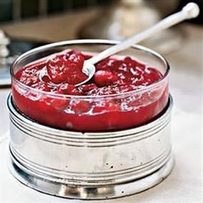 molho delicioso de cranberry