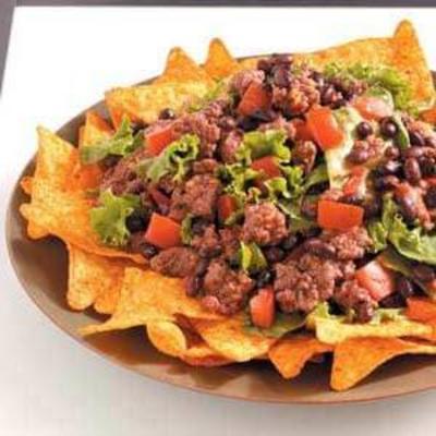 salada de taco de feijão preto