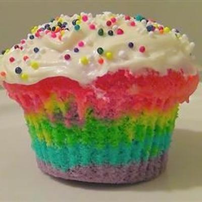 bolo de palhaço de arco-íris