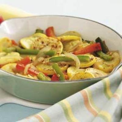 polpa e pimentas fritas