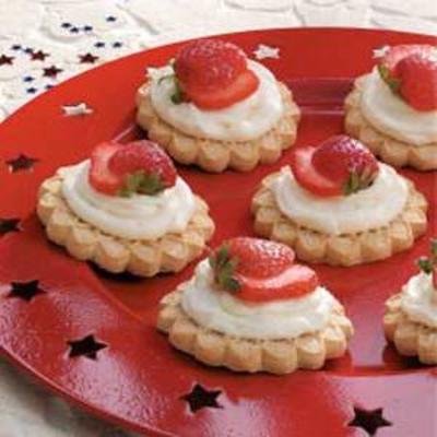 tortas de cookie de morango