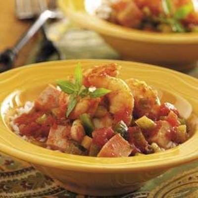 jambalaya de camarão