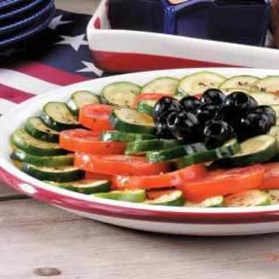 salada de tomate e abobrinha
