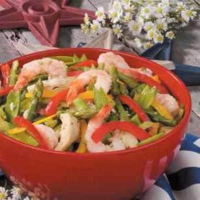 salada de camarão vegetal