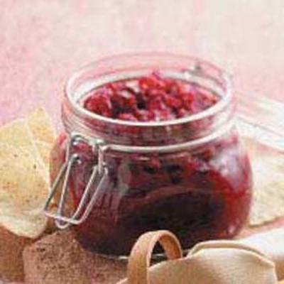 salsa de cebola cranberry