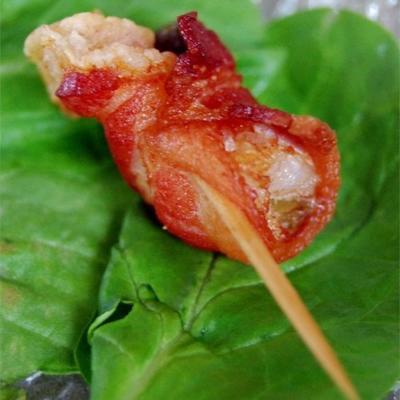 incrível camarão jalapeno envolto em bacon