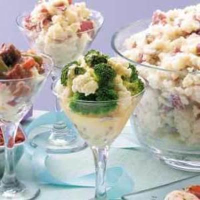 couve-flor e brócolis com molho de queijo