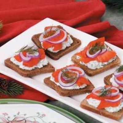 Canapés de salmão