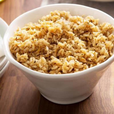 arroz integral temperado