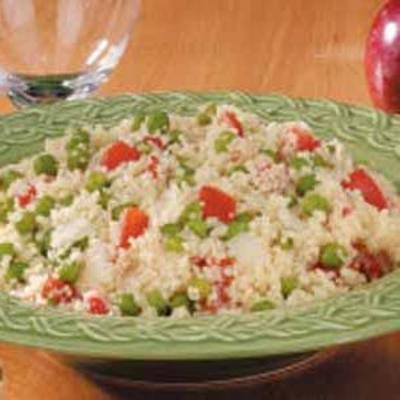 cuscuz de ervilha de tomate