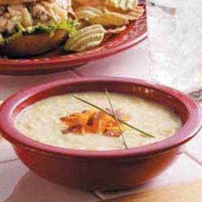 sopa de batata recheada