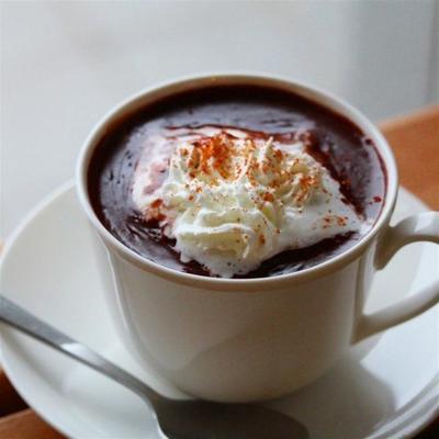 cioccolata calda (chocolate quente estilo italiano)