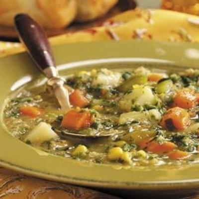 sopa de legumes espinafre