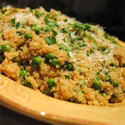 quinoa com ervilhas