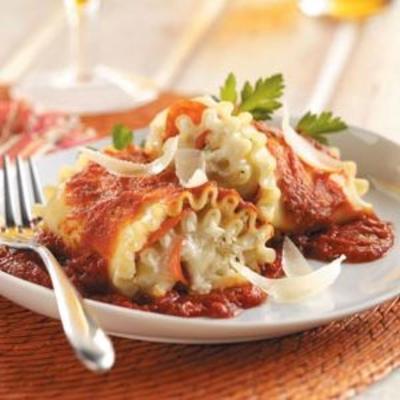 enrolamentos fáceis de lasanha