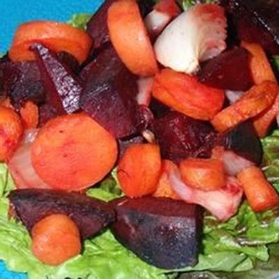 salada picante de beterraba e cenoura