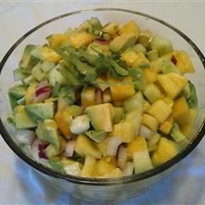 abacate salada de abacaxi