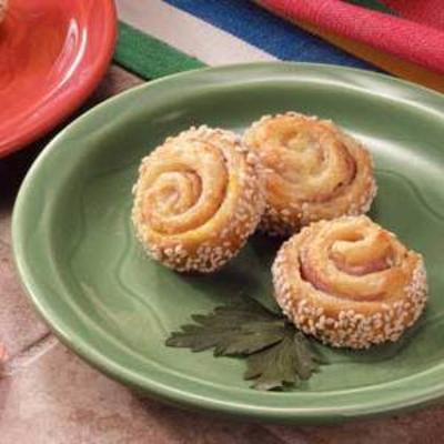 pinwheels de gergelim ham-it-up