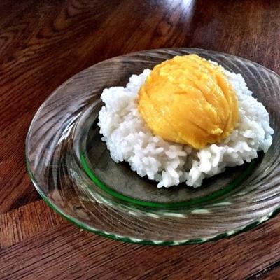 arroz doce com mangas