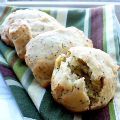 biscoitos de cebola papoula