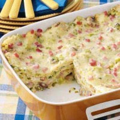 lasanha de frango e presunto