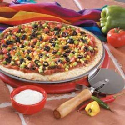 pizza vegetal mexicana