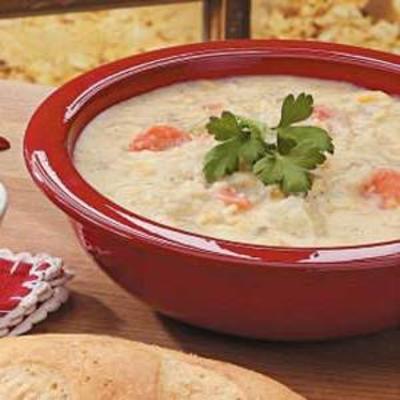 parmesão ensopado de milho