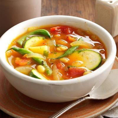 sopa de legumes de verão