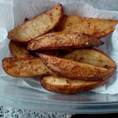 fatias de batata cajun