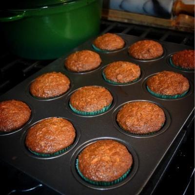 muffins de cenoura de maçã
