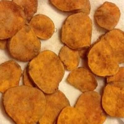 chips de batata-doce frito canela