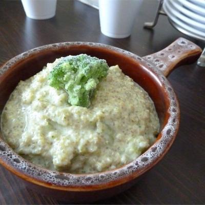 sopa de quinoa fácil brócolis
