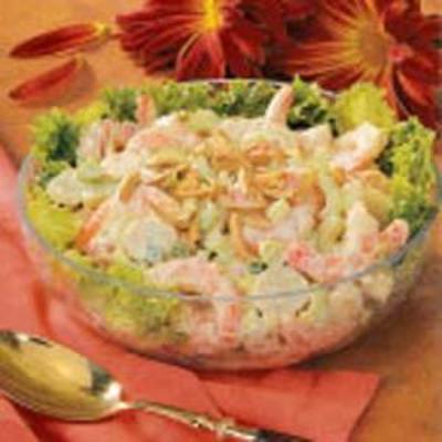 salada de camarão ao curry