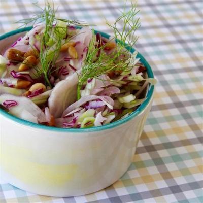 salada de repolho de erva-doce