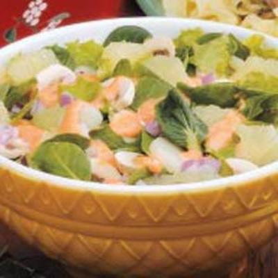 salada de grapefruit de verdes e n