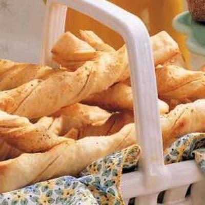 torções suaves de pão italiano
