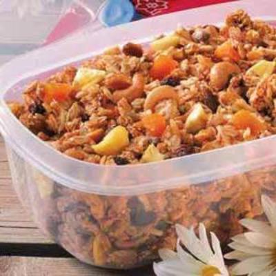 mix de fuga de frutos e nozes