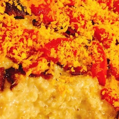 Quinoa insalubre mac e queijo