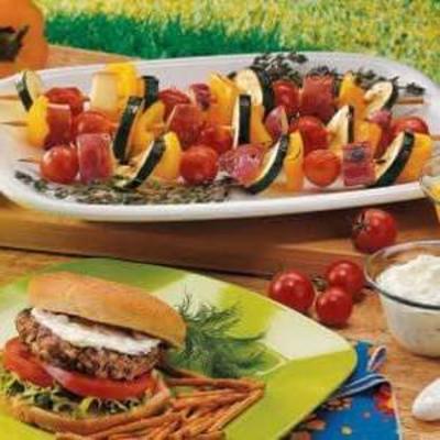 kabobs de vegetais