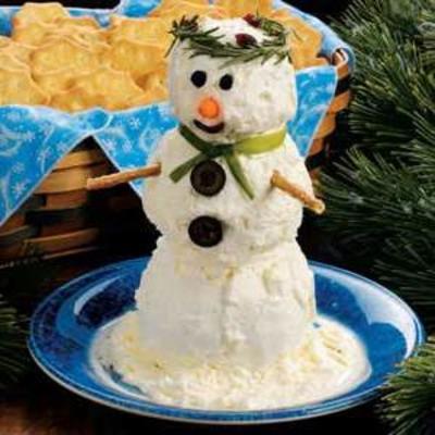 propagação de queijo de boneco de neve