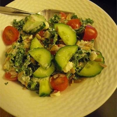 salada de tomate couve grega