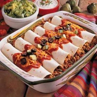 enchiladas de arroz espanhol