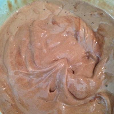 sorvete de chocolate simples