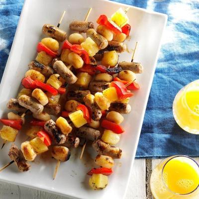 kebabs polinésios