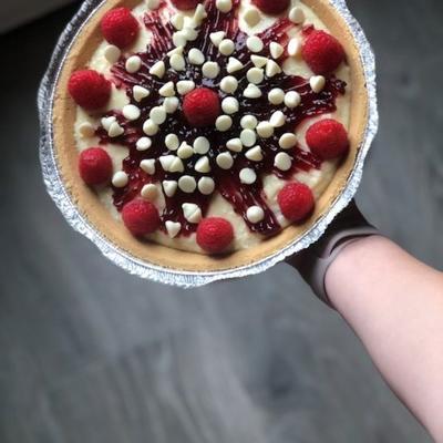 Cheesecake de chocolate branco não assado