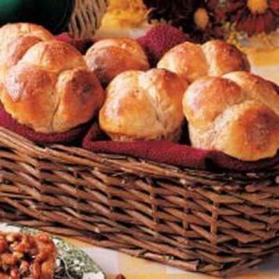 rolos de trevo de manjericão