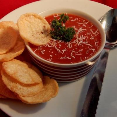 sopa de tomate lento fogão