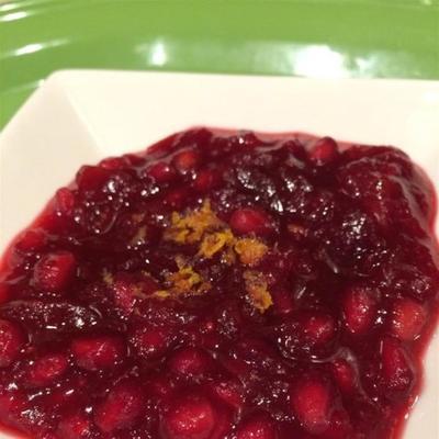molho de cranberry perfeito romã