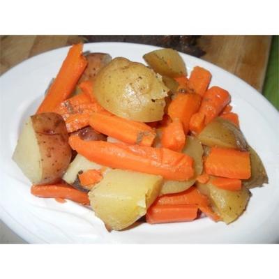batatas e cenouras